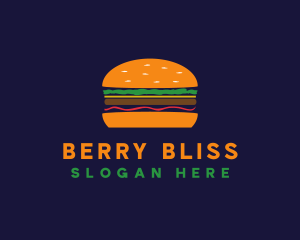 Bacon Hamburger Burger logo design