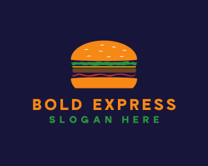 Bacon Hamburger Burger logo design