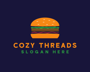 Bacon Hamburger Burger logo design