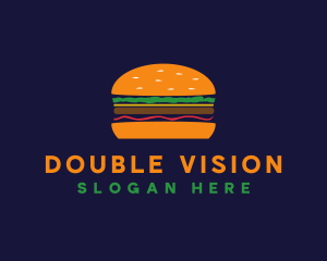 Bacon Hamburger Burger logo design