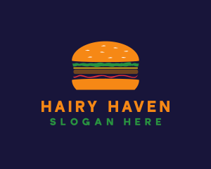 Bacon Hamburger Burger logo design