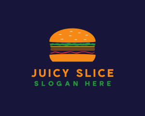 Bacon Hamburger Burger logo design