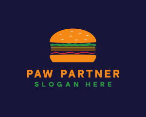 Bacon Hamburger Burger logo design