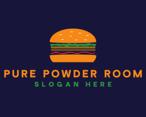 Bacon Hamburger Burger logo design