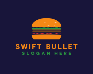 Bacon Hamburger Burger logo design