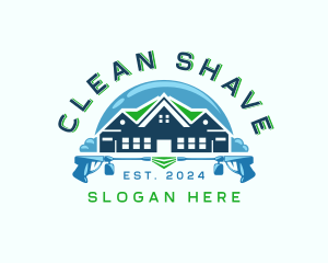 Bubble Cleaning Power Wash logo design