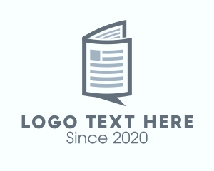 Update - News Chat Messaging logo design