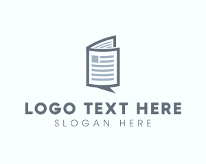 Update - News Chat Messaging logo design