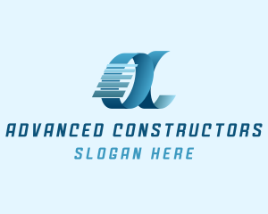 Professional Logistics  Letter A logo design