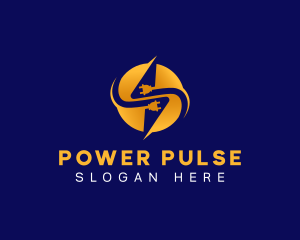 Plug Electricity Voltage logo