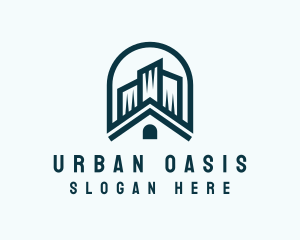 Urban House Building logo design