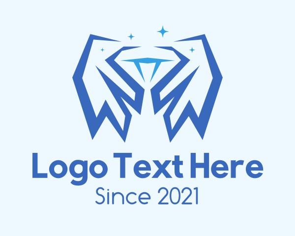 Winged logo example 3