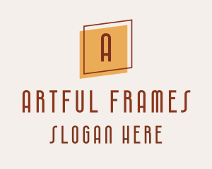 Square Frame Interior Design logo design