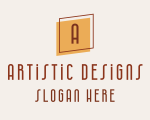 Square Frame Interior Design logo design