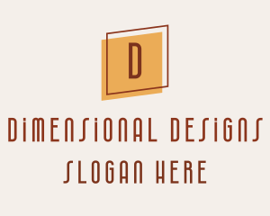 Square Frame Interior Design logo design