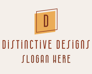 Square Frame Interior Design logo design