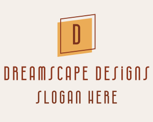 Square Frame Interior Design logo design