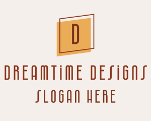 Square Frame Interior Design logo design