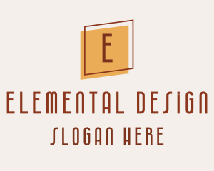 Square Frame Interior Design logo design