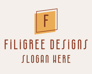 Square Frame Interior Design logo design