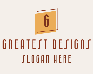 Square Frame Interior Design logo design