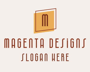 Square Frame Interior Design logo design