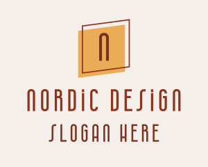 Square Frame Interior Design logo design