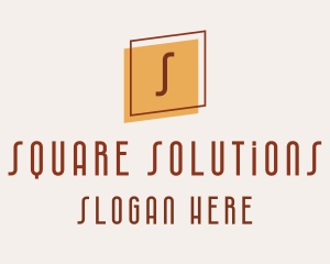 Square Frame Interior Design logo design