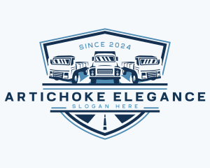 Truck Logistics Cargo logo design