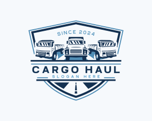 Truck Logistics Cargo logo design