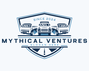 Truck Logistics Cargo logo design