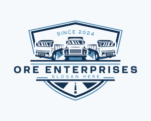 Truck Logistics Cargo logo design