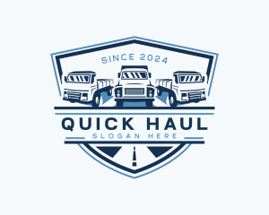 Truck Logistics Cargo logo design