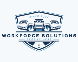 Truck Logistics Cargo logo design