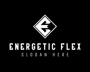 Modern Business Geometric Letter E logo design