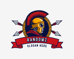Skull Spartan Gaming logo design