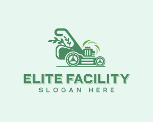 Lawn Mower Gardening Logo