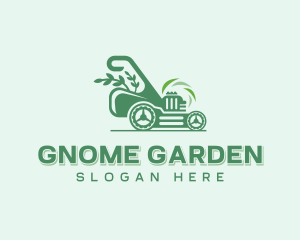 Lawn Mower Gardening logo design