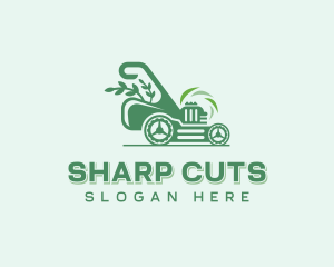 Lawn Mower Gardening logo design