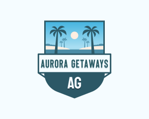 Tropical Resort Getaway logo design