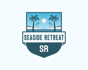 Tropical Resort Getaway logo design