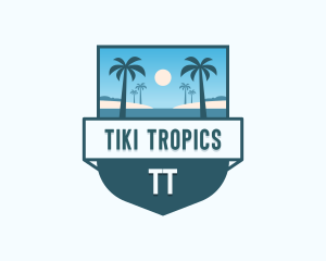 Tropical Resort Getaway logo design