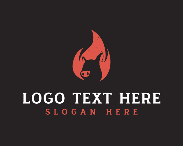 Flaming logo example 2