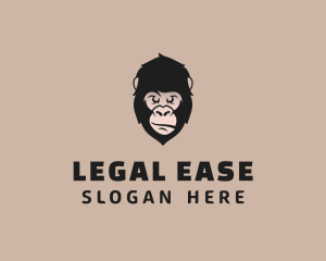 Gorilla Animal Head Logo