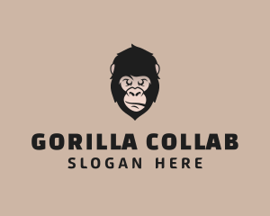 Gorilla Animal Head logo design