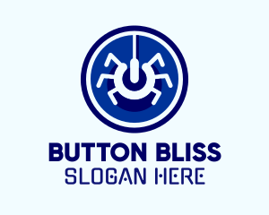 Digital Blue Spider logo design