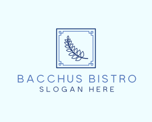 Greek Olive Branch Leaf logo