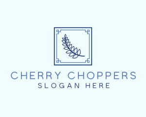 Greek Leaf Restaurant Food logo design