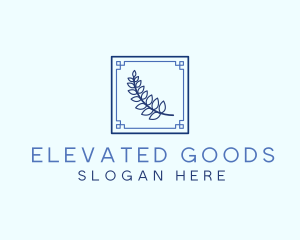 Greek Leaf Restaurant Food logo design