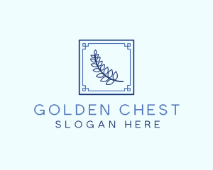 Greek Leaf Restaurant Food logo design